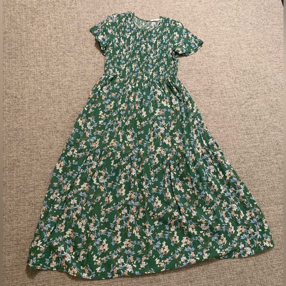 Roolee Green Floral Maxi Dress - Picture 1 of 9